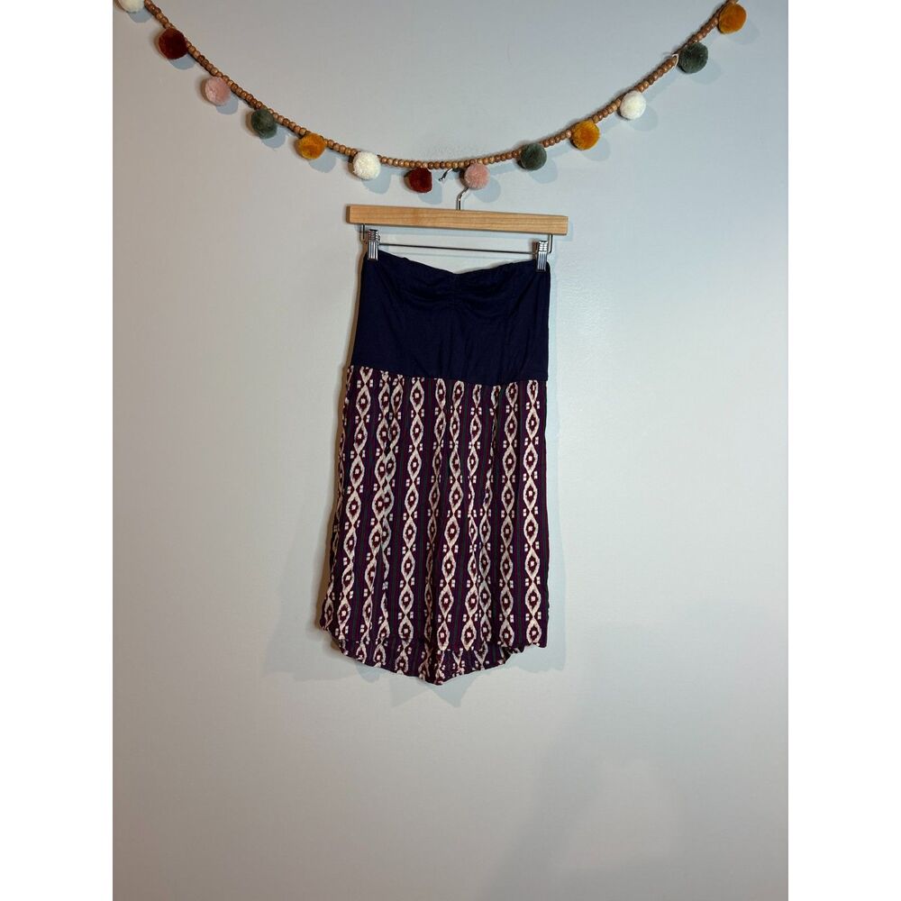 Roxy Y2K strapless patterned casual dress